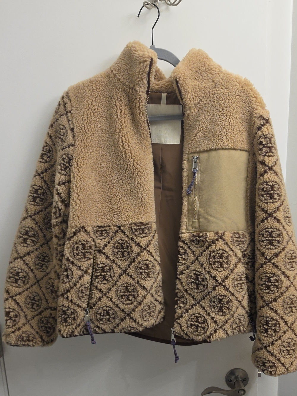 Tory Burch Women’s Sherpa Jacket – Size Large